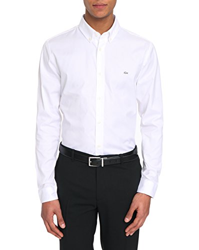 Lacoste CH8766-00 Camisa, 800 White, S para Hombre