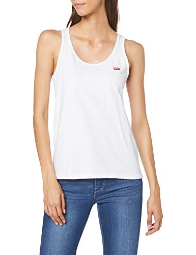 Levi's Bobbi Tank Camiseta Deportiva de Tirantes, Blanco (White + 0000), Small para Mujer