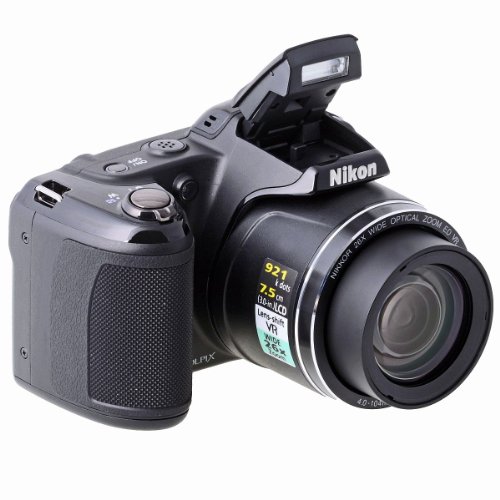 Nikon Coolpix L810 - Cámara compacta de 16.1 MP (Pantalla de 3", Zoom óptico 26x, estabilizador de Imagen óptico) Color Negro