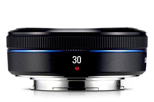 Samsung EX-S30ANW/US - Objetivo gran angular para cámara Samsung de la serie NX (distancia focal fija 30 mm, apertura f/2-22, diámetro: 43mm) negro