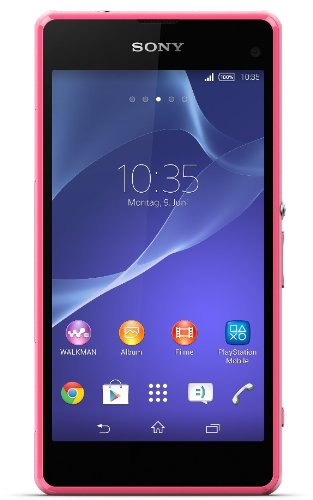 Sony Xperia Z1 Compact - Smartphone Libre Android (Pantalla 4.3", cámara 20.7 MP, 16 GB, Quad-Core 2.2 GHz, 2 GB RAM), Rosa (Importado de Alemania)