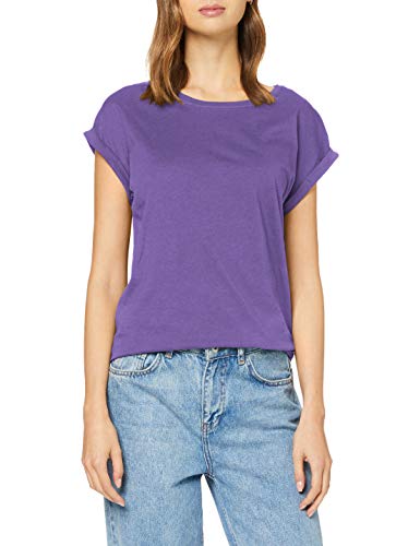 Urban Classics Ladies Extended Shoulder tee, Camiseta para Mujer, Morado (Ultraviolet 01459), S