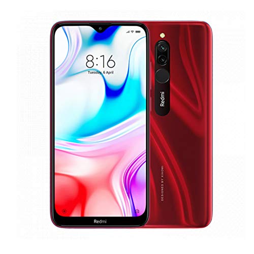 Xiaomi Redmi 8 Smartphone,3GB 32GB Mobilephone, 6,22” Pantalla Snapdragon 439,Teléfono Móvil 12MP Cámara Dual,Versión Global (Rojo)