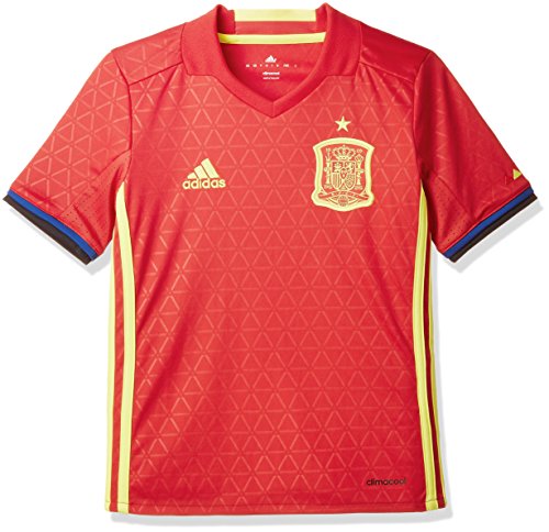adidas FEF H JSY Y Camiseta Selección Española de Futbol 1ª Equipación 2016/2017, Niños, Rojo/Amarillo/Azul, 128