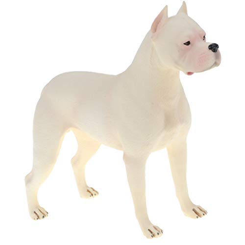 B Blesiya Juguete de Animales de Simulación Plástico Modelo de Perro/Gato/Dinosaurio/Unicornio Juego Cognitivo para Niños - Dogo Argentinos