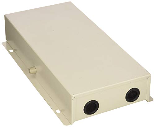 Cablematic - Caja distribuidora de fibra óptica metálica beige de 24 FO tipo 3