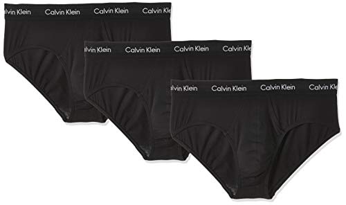 Calvin Klein Cotton Stretch-3er Calcetines, Negro (Black W. Black WB Xwb), Medium (Pack de 3) para Hombre