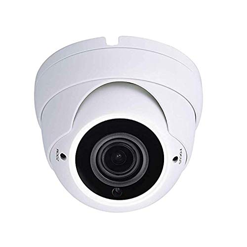 Cámara CCTV híbrida Sinis HD 1080P,2MP TVI/CVI/AHD/CVBS 4 en 1, Lente varifocal 2.8-12mm, 36 IR LED, IR Cut,Interior/Exterior Cámara de Seguridad de vigilancia -Salida TVI