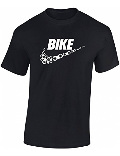 Camiseta de Bicileta: Bike - Regalo para Ciclistas - Bici - BTT - MTB - BMX - Mountain-Bike - Downhill - Regalos Deporte - Camisetas Divertida-s - Ciclista - Retro - Fixie-Bike Shirt (XXL)