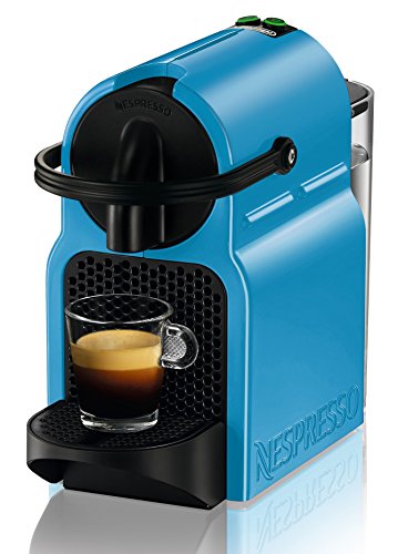 De'Longhi Inissia Cafetera nespresso, programable, 1260 W, 0.8 litros, Acero Inoxidable, Azul