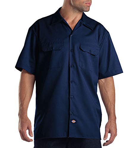 Dickies Work Shirt Short Sleeved Camiseta de Trabajo, Marina Oscuro (Dark Navy), 3XL para Hombre