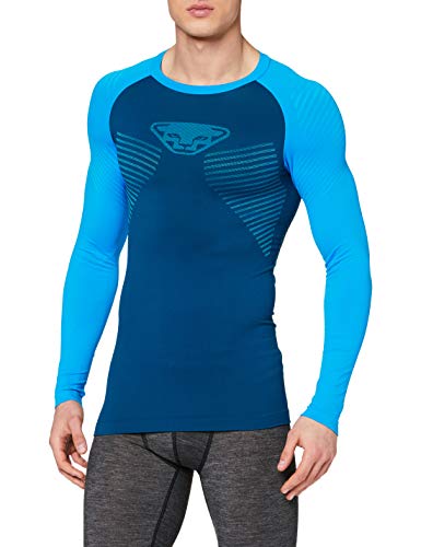 Dynafit Speed Dryarn L/S - Camiseta para Hombre, otoño/Invierno, Speed Dryarn L/S, Hombre, Color Azul Metalizado, tamaño 48/M
