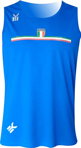 Ekeko Italia, Camiseta de Tirantes para Running, Atletismo y Deportes de Playa, Muy Transpirable y Ligera (Medium)