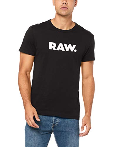 G-STAR RAW Holorn R T S/S Camiseta, Negro (Black 990), Medium para Hombre