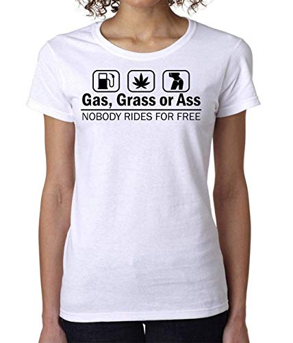 Gas As Or As Nobody Rides For Free JDM Drift Ride Cars Women's T-Shirt Camiseta Mujer X-Large