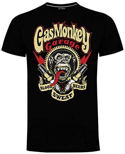 Gas Monkey Garage T-Shirt Sparkplugs Black-M