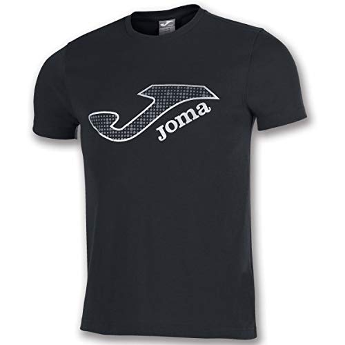 Joma Marsella Camisetas Equip. M/c, Hombre, Negro, S