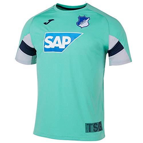 Joma TSG 1899 - Camiseta de Entrenamiento de Hoffenheim (Temporada 19/20), Deutsche Bundesliga, Color Turquesa, tamaño Large