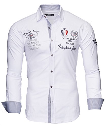 Kayhan Hombre Camisa Monaco White (XXL)