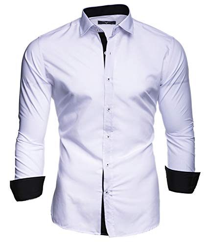 Kayhan Hombre Camisa, TwoFace White S