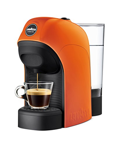 Lavazza LM800 Tiny Independiente Máquina de café en cápsulas 0,75 L Semi-automática - Cafetera (Independiente, Máquina de café en cápsulas, 0,75 L, Cápsula de café, 1450 W, Negro, Naranja)