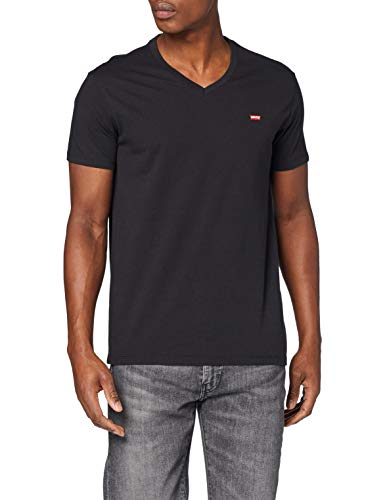Levi's Orig Hm Vneck Camiseta, Negro (Mineral Black 0001), X-Large para Hombre
