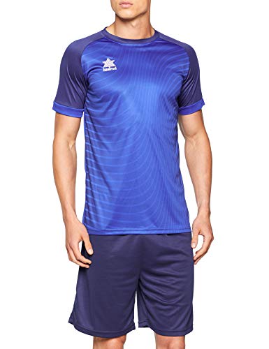 Luanvi Rio Camiseta de Fútbol, Hombre, Azul, M