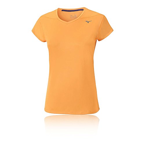 Mizuno Core Camiseta, Mujer, Naranja (Orange Pop), XS