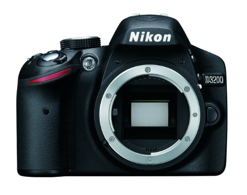 Nikon D3200 Body - Cámara Digital (24.2 MP, SLR Body, CMOS, TTL, Autoenfoque Continuo, Face Tracking, Multi Point Auto Focus, Servo Auto Focus, Autoenfoque único, Manual) Negro