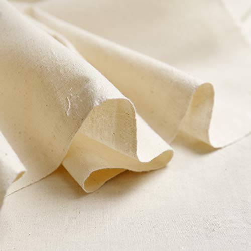 On Trend Fabrics Calico - Tela de algodón 100 % sin blanquear, 150 cm de ancho, color crema