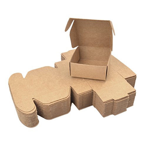 Pinji 50PCS Cajas de Cartón Automontables para Empaquetar o Enviar S