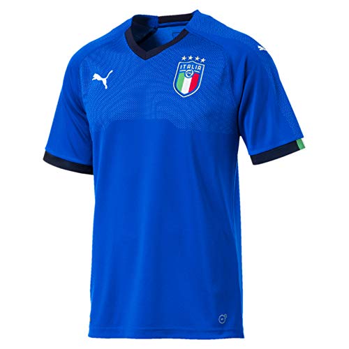 Puma Italia Home Replica, Camiseta para Hombre, Azul (Team Power Blue-Peacoat), S