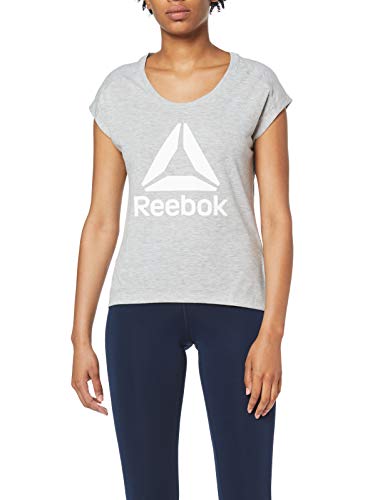 Reebok Wor Supremium 2.0 T Camiseta, Mujer, Brezo Gris intermedio, M