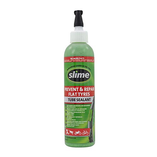 Slime 8 Antipinchazos Preventivo y Reparador, Fahrrad Flickzeug Reifendichtmittel Fã¼r Schläuche 237 ml, Verde, 237ml