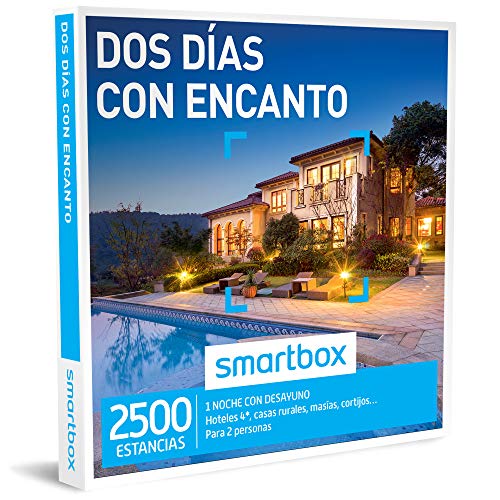 SMARTBOX - Caja Regalo -DOS DÍAS CON ENCANTO - 2500 ESTANCIAS, hoteles de hasta 4*, casas rurales, masías y cortijos en España, Italia, Francia y Portugal
