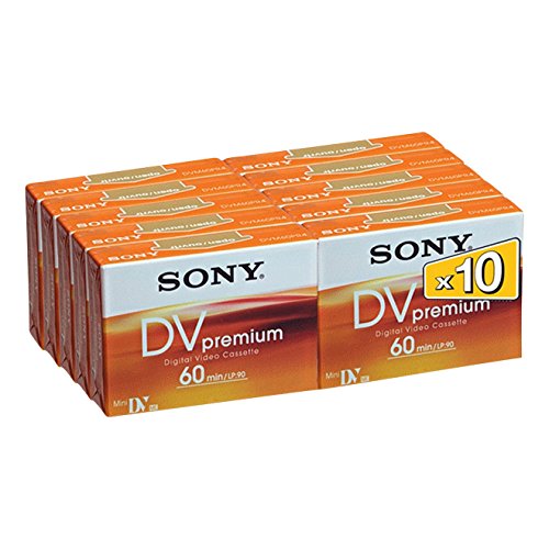Sony 10DVM60PR - Mini DV videocasete (10 Unidades, 60 min)