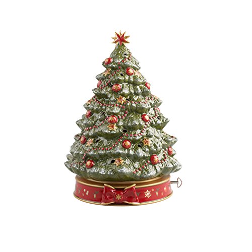 Villeroy & Boch 14-8585-6885 Árbol de Navidad con Caja de música Toy's Delight, 33 cm, en Festivo Embalaje de Regalo, Porcelana, Multicolor, 27.5x29.0x37.0 cm