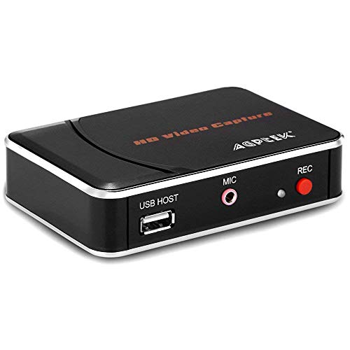 AGPtek [EU plug] HD Game Capture HD video capture 1080P HDMI/YPBPR Recorder for Xbox 360&One/ PS3 PS4