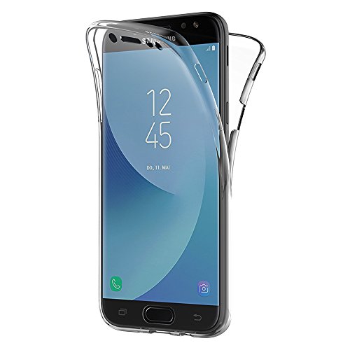 AICEK Funda Samsung Galaxy J5 2017, Transparente Silicona 360 Grados Full Body Fundas para Samsung J5 2017 Carcasa Silicona Funda Case (5,2 Pulgadas SM-J530F)