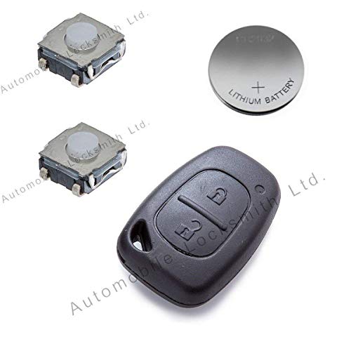 Automobile Locksmith - Kit de reparación para Llave con Mando para automóvil (2 Botones)
