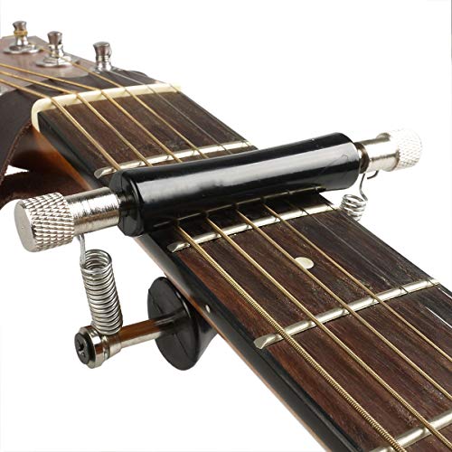 BigBig Style Guitar Rolling Capo for Acoustic and Electric Guitar,Black