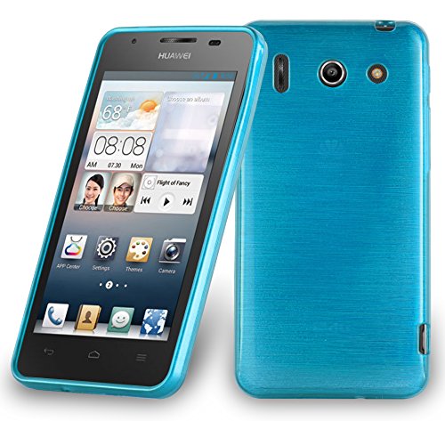 Cadorabo Funda para Huawei Ascend G510 en Turquesa - Cubierta Proteccíon de Silicona TPU Delgada e Flexible con Antichoque - Gel Case Cover Carcasa Ligera