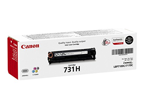 Canon cartucho 731H de tóner original negro para impresoras láser  i-SENSYS LBP7100Cn, LBP7110Cw,i-SENSYS,MF8230Cn, MF8280Cw,i-SENSYS MF623Cn, MF628cw