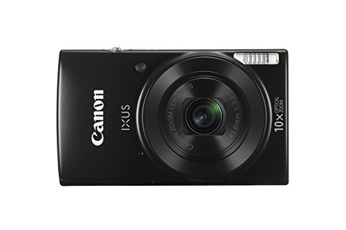 Canon IXUS 190 - Cámara compacta de 20 MP (pantalla de 2.7", 10X Optical Zoom, modo Smart Auto, Date Button, Easy Auto, Creative Filter, Canon Camera Connect, WiFi) negro