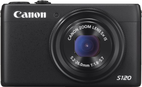 Canon Powershot S120 - Cámara compacta de 12.1 Mp (pantalla de 3", zoom óptico 5x, estabilizador óptico), negro
