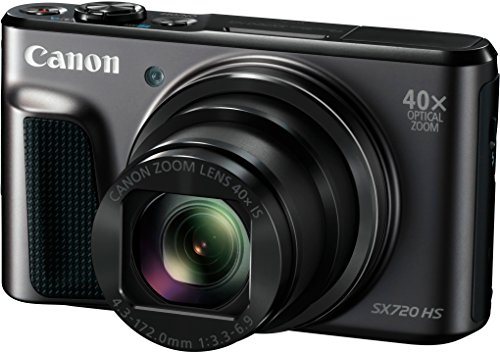 Canon PowerShot SX720 HS - Cámara Digital compacta de 20.3 MP (Pantalla de 3", Zoom óptico 40x, estabilizador, Video Full HD, WiFi), Negro