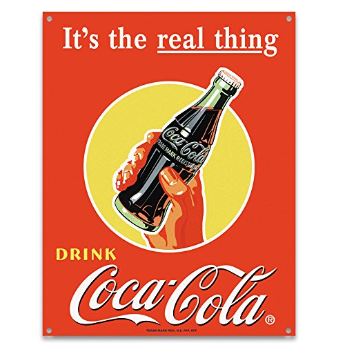 Cartel de chapa 'Coca-Cola', Tamaño: 41 x 32 cm