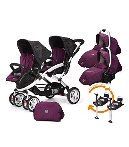 Casualplay Match 2 Stwinner - Silla paseo y accesorios, color plum