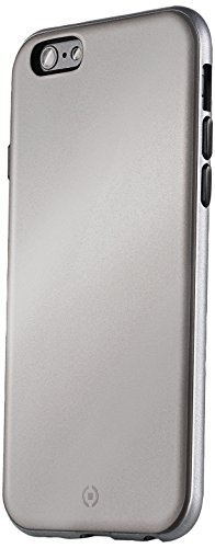 Celly Bumper Cover - Carcasa para Apple iPhone 6 Plus, color plateado