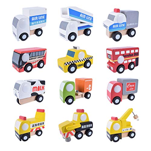 Creacom Toy Cars, Transport Car Carrier Truck Toy, 12 Pcs/Set Vehicles Toy Car Set para niños Niños y niñas Regalo de cumpleaños